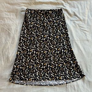 floral midi skirt